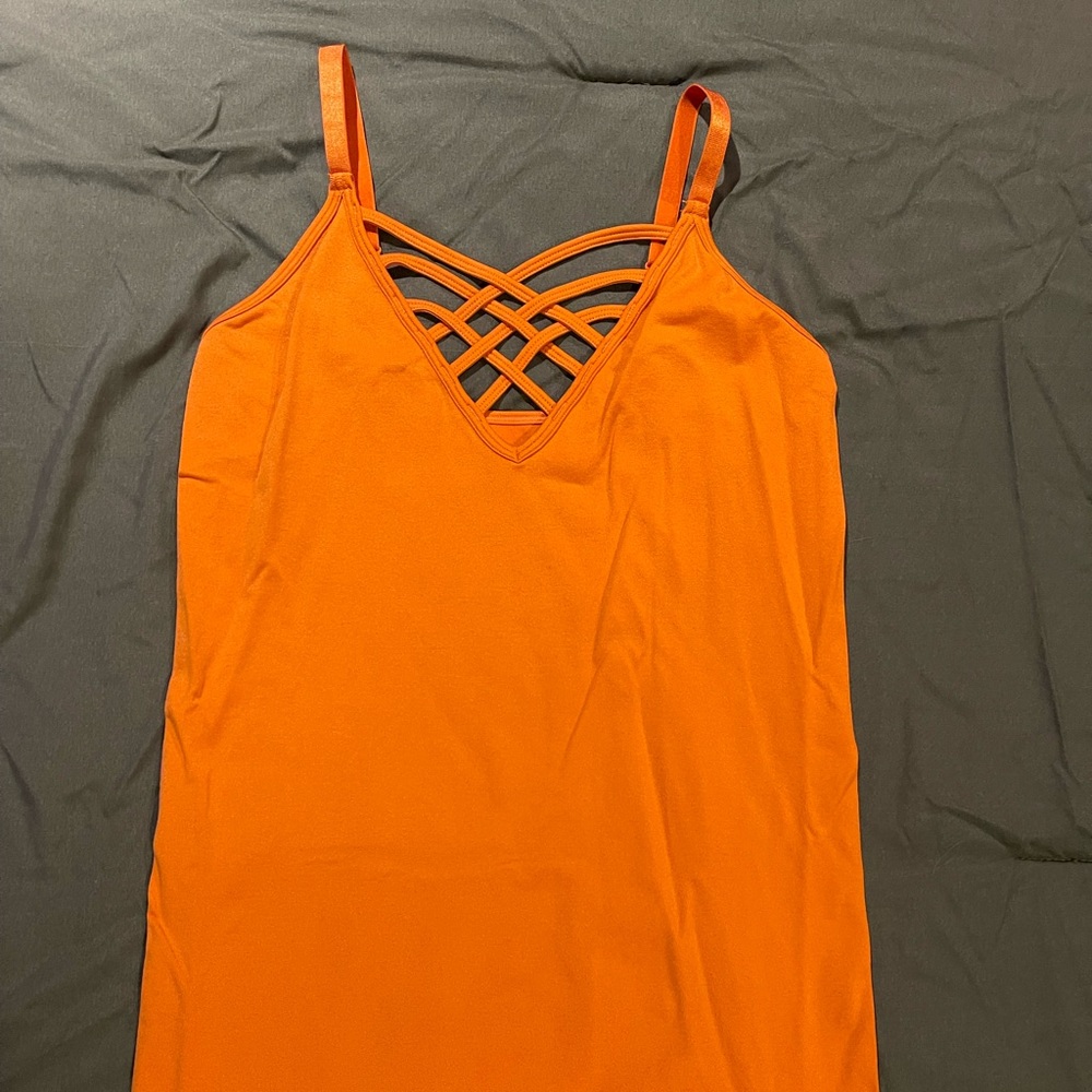 Women’s orange tank top size small/medium